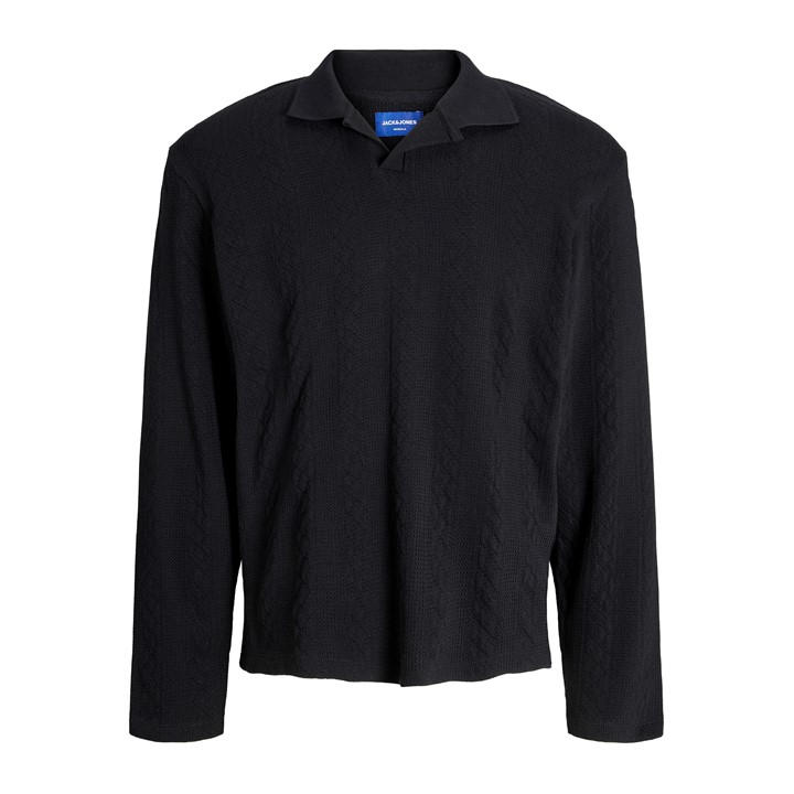 Jack And Jones Men's Black Cable Crew Neck Jumper in Size 2XL, Sports Direct