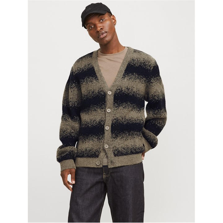 Jack And Jones Men's Grey Knitted Cardigan in Size 2XL, Sports Direct