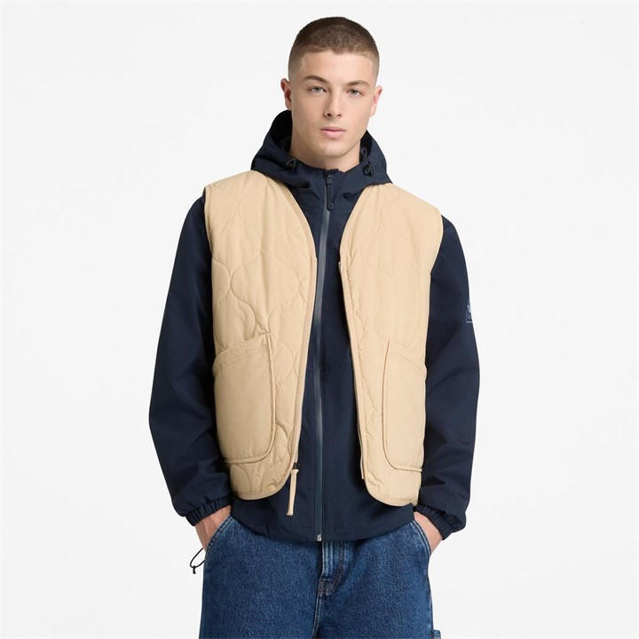 Timberland Men's Beige Gilet in Size M, Sports Direct