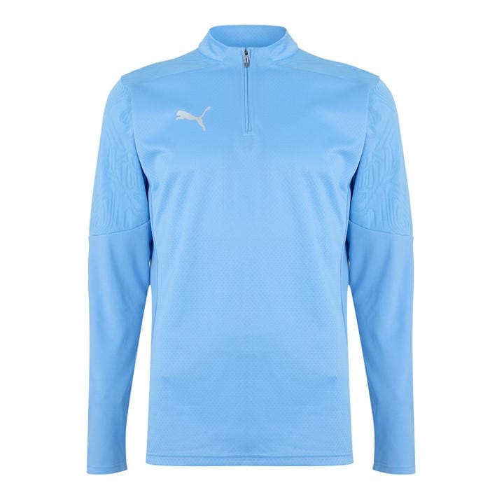 Puma Men's Blue Teamfinal Training 1/4-Zip Fleece in Size L, Sports Direct