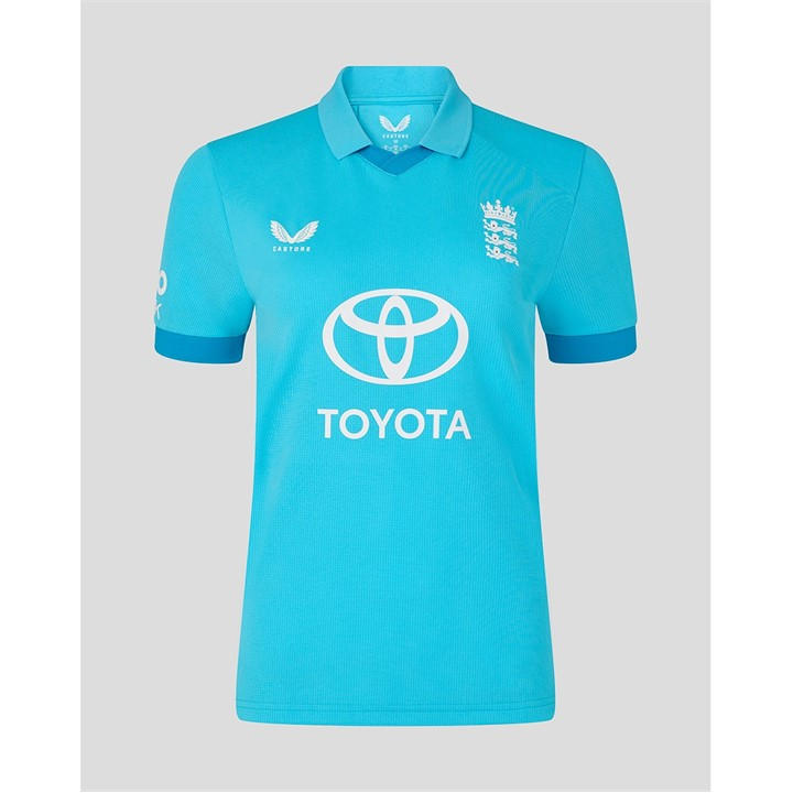 England  Women's  26/27  Cricket Odi Long Sleeve Shirt, Football by Castore in Size 12, Sports Direct