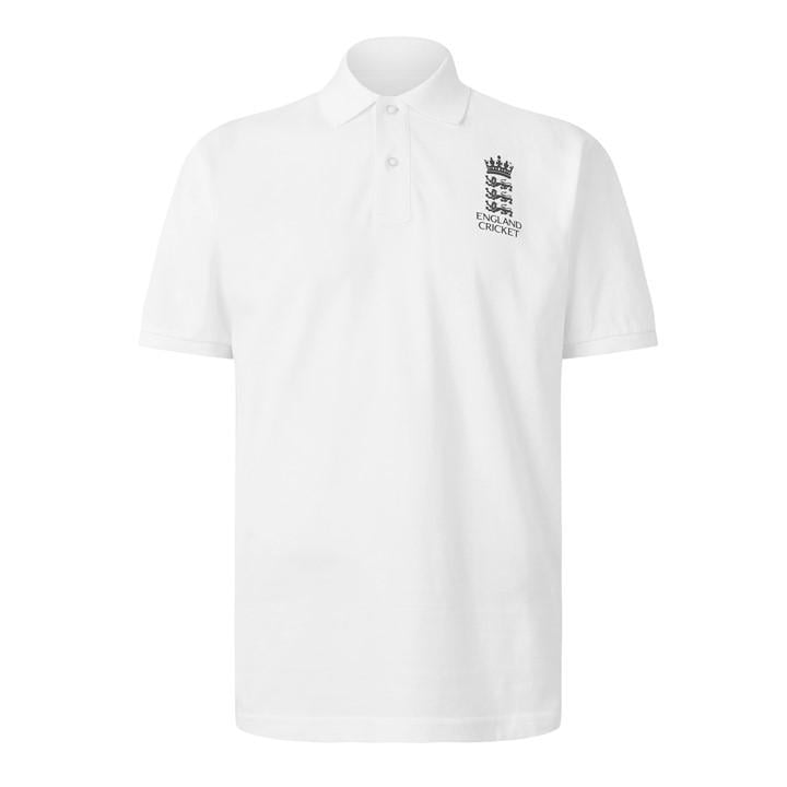 Castore Men's White Cricket Polo Shirt in Size L, Sports Direct