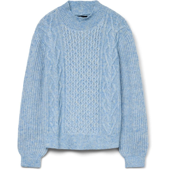 Vero Moda Women's Blue Universe Crew Neck Jumper in Size 8, Sports Direct