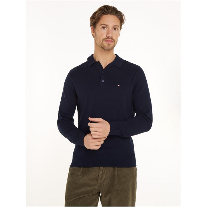 Tommy Hilfiger Men's Blue Organic Cotton Cashmere Sweater in Size XL, Sports Direct