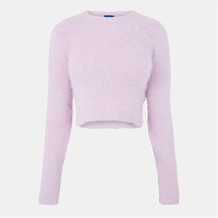 Hugo Women's Purple Blue Fine Knit Crew Neck Jumper in Size 16, Sports Direct