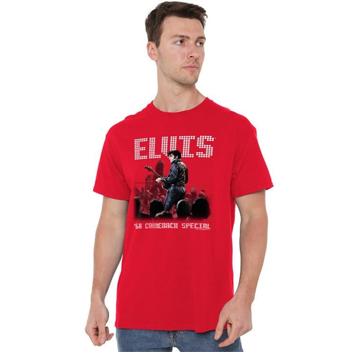 Elvis Presley Men's Red Return Of The King T-Shirt in Size 2XL, Sports Direct
