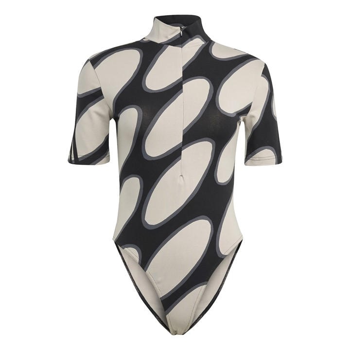 Adidas Women's Brown X Marimekko Future Icons Three Stripes Bodysuit in Size M, Sports Direct