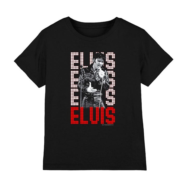 Elvis Presley Boys Black 1968 Kids T-Shirt, Sports Direct