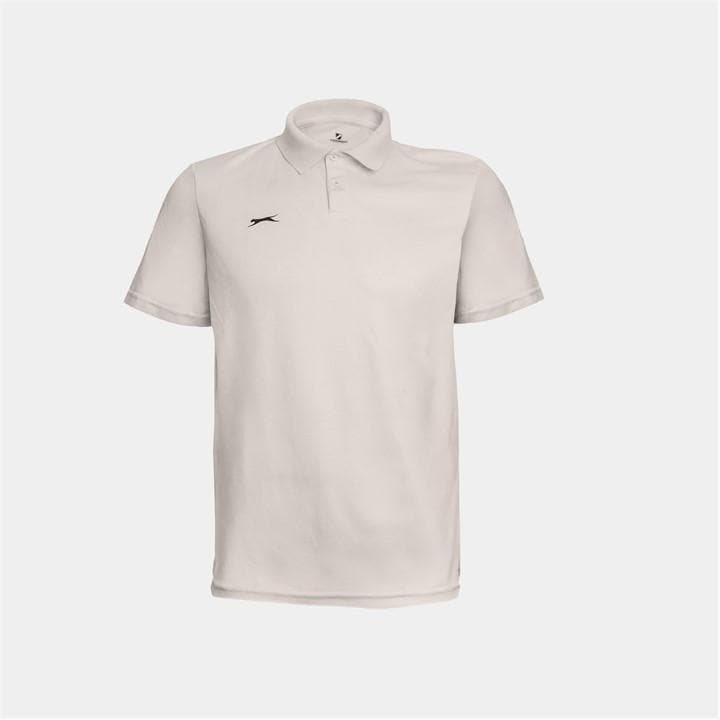 Slazenger Men's Cream Short Sleeve Cricket Shirt in Size M, Sports Direct