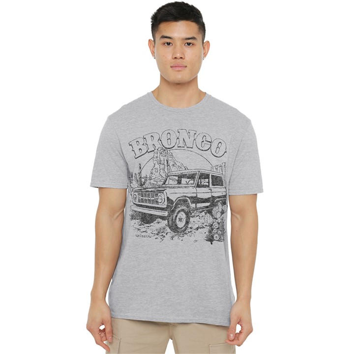 Ford Men's Grey Bronco Desert Black Mono T-Shirt Athletic He in Size XL, Sports Direct
