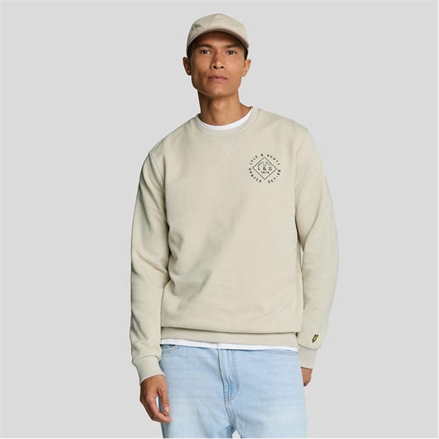 Cream - Lyle and Scott - Stamp Crewneck Sweatshirt