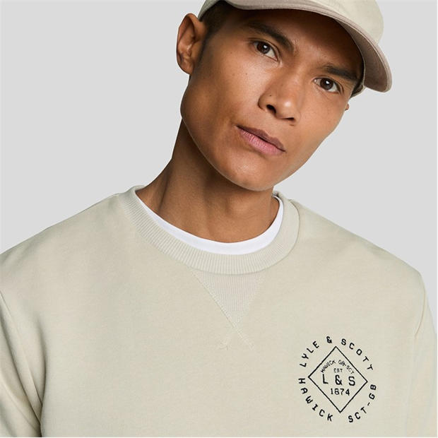 Cream - Lyle and Scott - Stamp Crewneck Sweatshirt