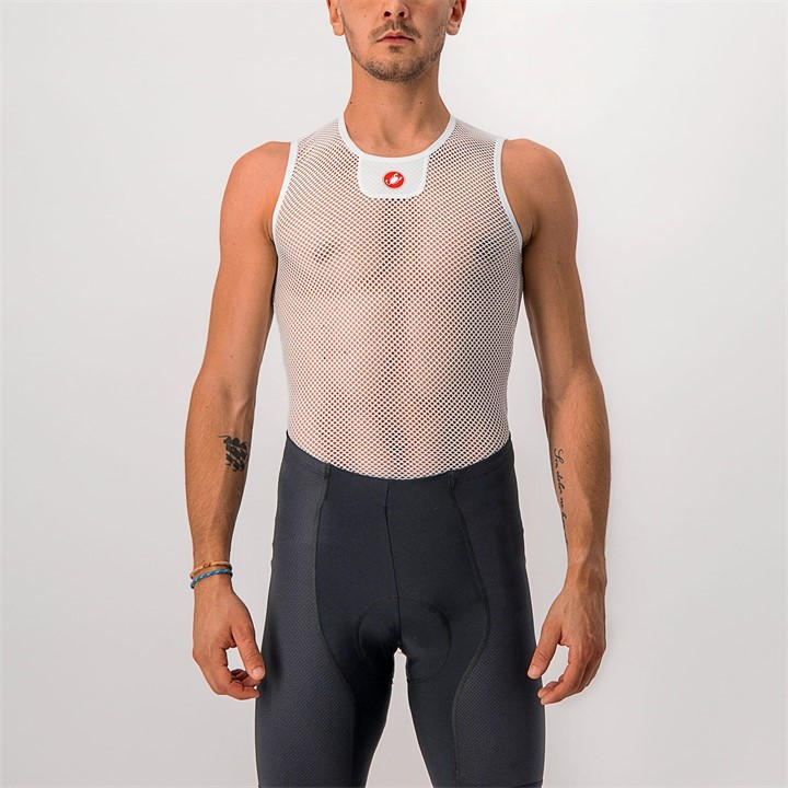 Castelli Men's White Core Mesh 3 Sleeveless Small
