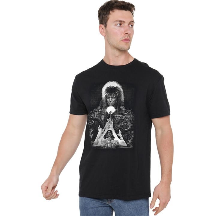 Men's Black Other Labyrinth Castle T Shirt in Size 4XL, Sports Direct