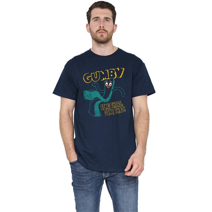 Men's Blue Other Gumby Bend There T Shirt Navy in Size 3XL, Sports Direct