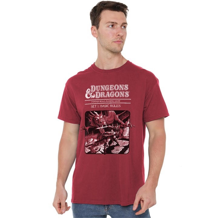 Hasbro Men's Red Box T-Shirt in Size XL, Sports Direct