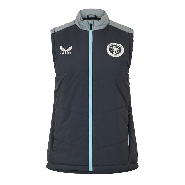 Aston Villa  Women's   Licensed Managers Football Jacket, Football by Castore in Size 18, Sports Direct