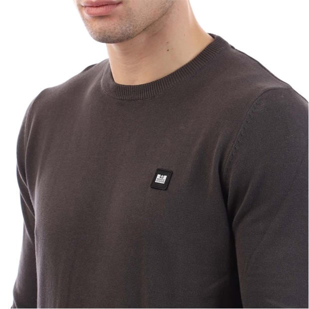 Charcoal - Weekend Offender - Argentina Cotton Crew Knit