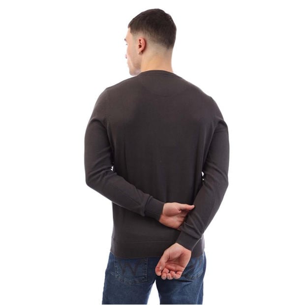 Charcoal - Weekend Offender - Argentina Cotton Crew Knit