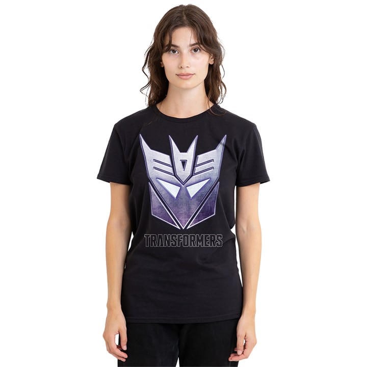 Hasbro Women's Black Transformers Generations Decepticon Steel Icon Log, Sports Direct