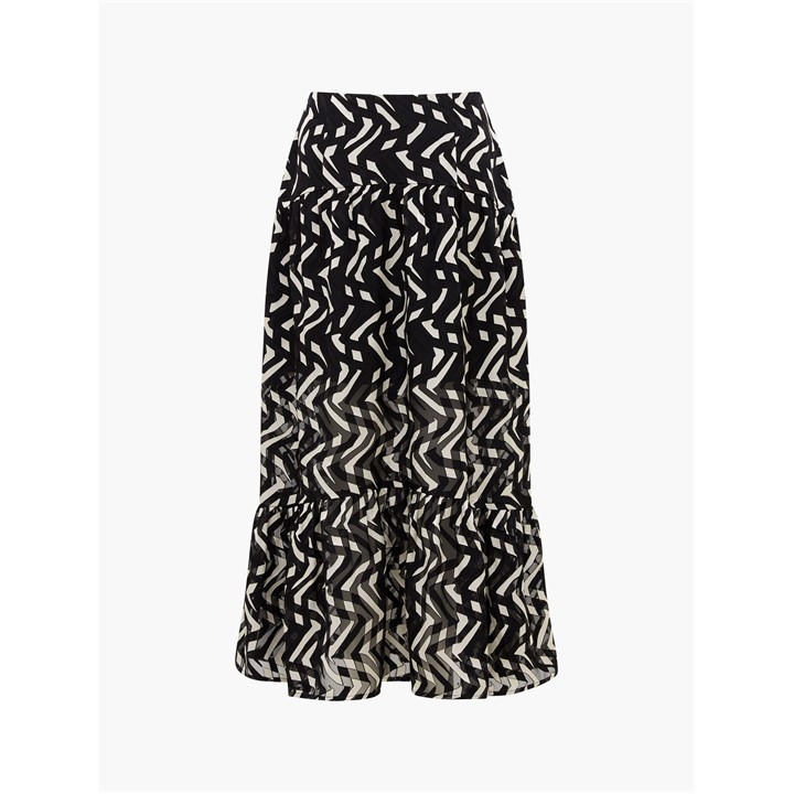 French Connection Women's Black Diandra Maxi Skirt in Size 16, Sports Direct