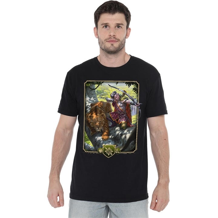 Hasbro Men's Black Dungeons & Dragons - 2024 Ranger Key Art T-Shirt in Size XL, Sports Direct