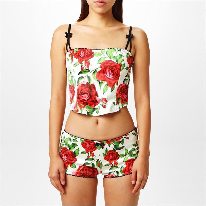 Jaded London Women's  Scarlet Satin Corset Top in Size 12, Sports Direct