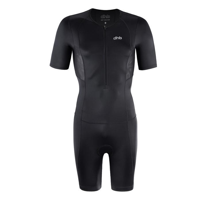 Dhb Men's Black Hydron Short Sleeve Tri Suit in Size XL, Sports Direct