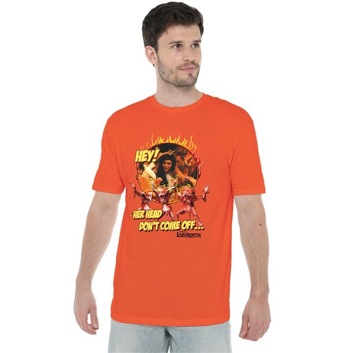 Men's Orange Other Labyrinth Head Dont Come Off T Shirt in Size 2XL, Sports Direct