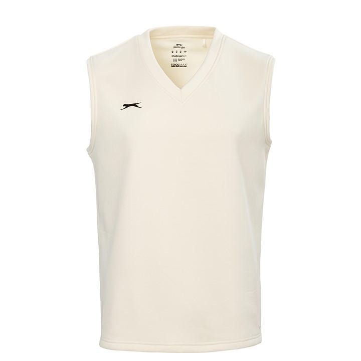 Slazenger Men' White Cricket Sweater in Size S, Sports Direct
