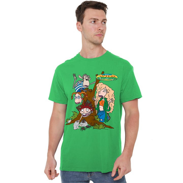 Men's Green Other Wild Thornberrys Donnya€™S Dinner T Shirt Kelly G in Size XL, Sports Direct