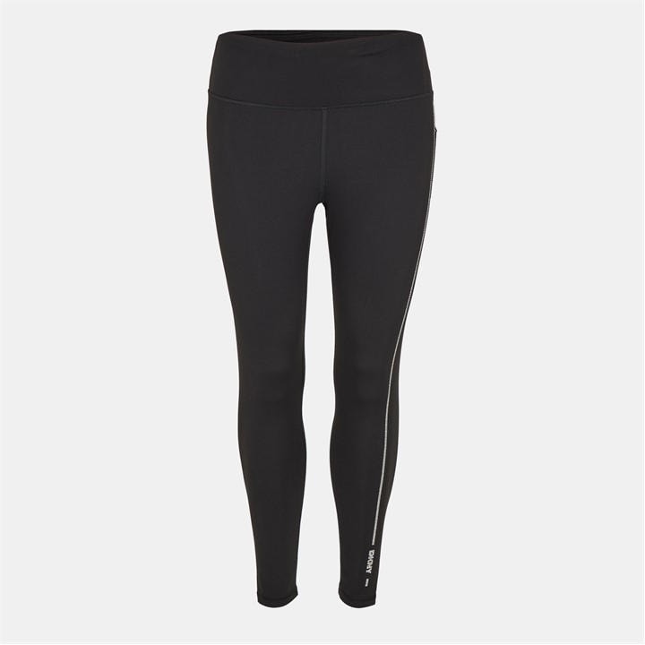 Dkny Women's Black Stretch Leggings in Size 8, Sports Direct
