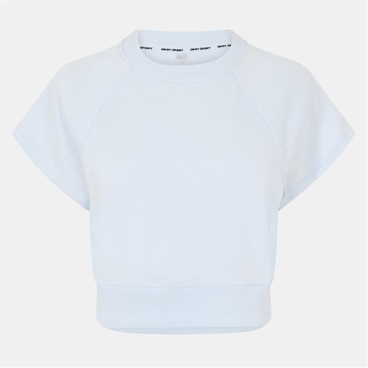 Dkny Women's Blue Logo Crew Neck Jumper in Size 10, Sports Direct