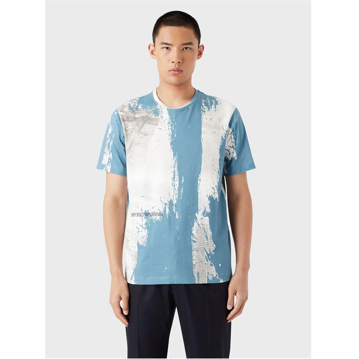 Emporio Armani Men's Blue T-Shirt