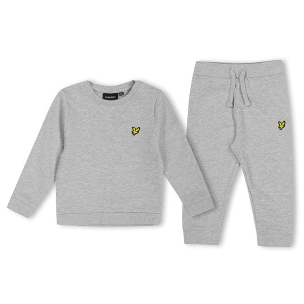 Light Grey Marl - Lyle and Scott - Kids' Cotton Fleece Tracksuits