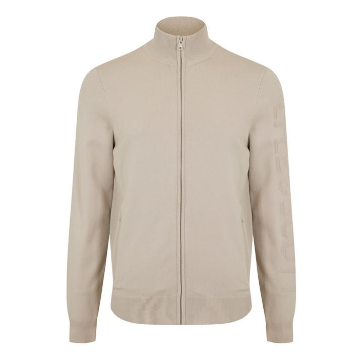Lyle And Scott Men's Cream Track Cardigan in Size XS, Sports Direct