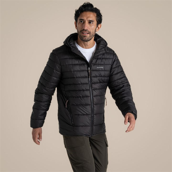 Craghoppers Men' Black Complite Ix Lightweight Padded Jacket in Size S, Sports Direct