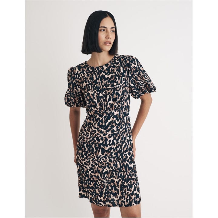 Nobodys  Women's Beige Benita Mini Dress in Size 8, Sports Direct