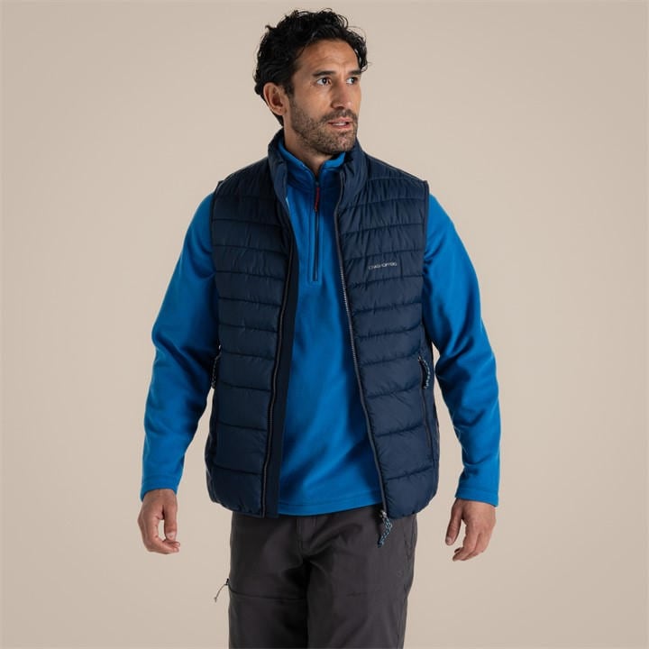 Craghoppers Men's Black Complite Ix Lightweight Padded Vest in Size M, Sports Direct