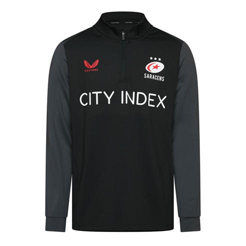 Castore - Mens Csatore Saracens 1/4 Zip Fleece 2025 2026