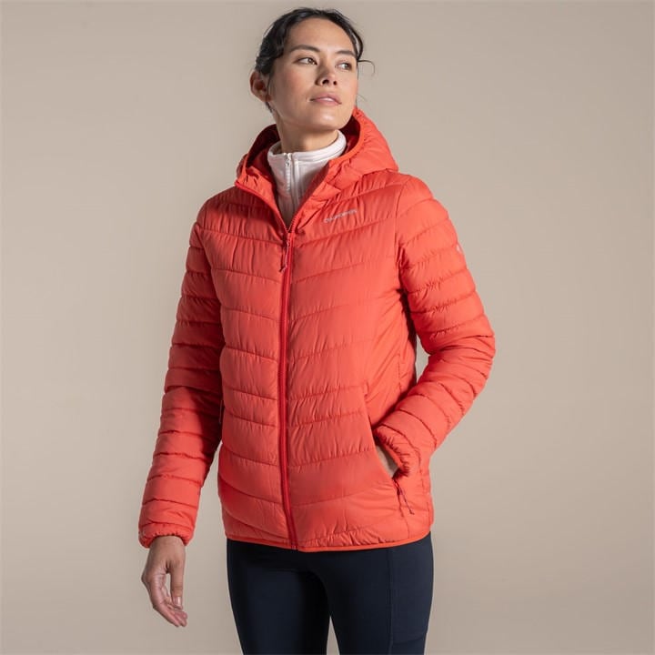 Craghoppers Women's Red Complite Ix Lightweight Hooded Jacket in Size 16, Sports Direct