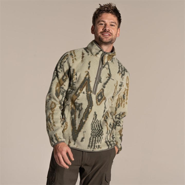 Craghoppers Men's Bayleafprint Tatton Ii Insulated Half Zip in Size L, Sports Direct