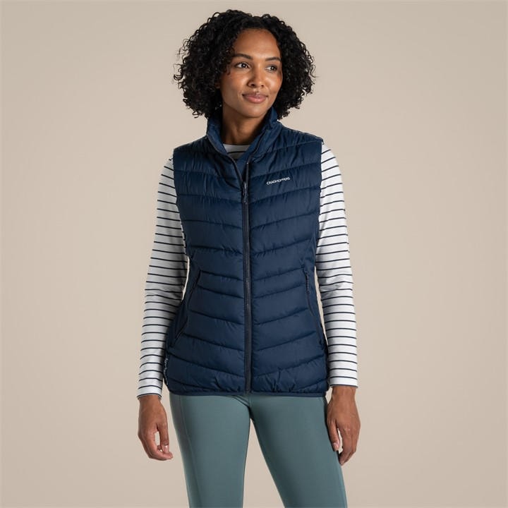 Craghoppers Women's Blue Complite Ix Insulated Water-Repellent Vest in Size 16, Sports Direct