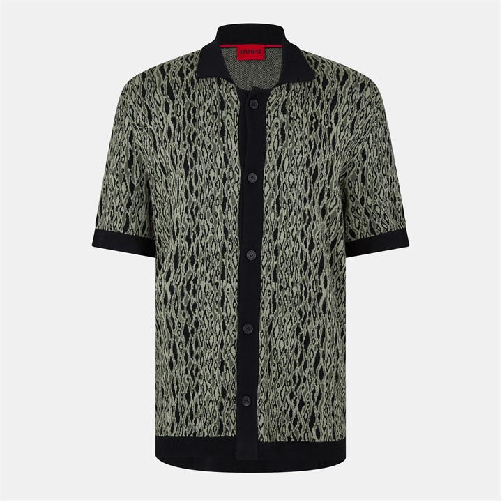 Hugo Men' Green Knit Top in Size S, Sports Direct