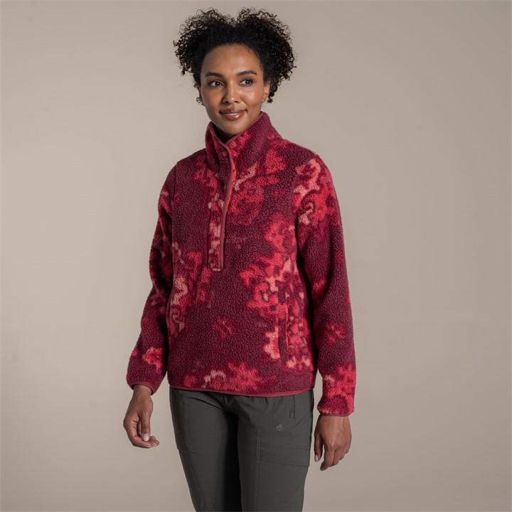 Craghoppers Women's Amarylis Prt Rosemary Ii Overhead Insulated Fleece Top in Size 20, Sports Direct
