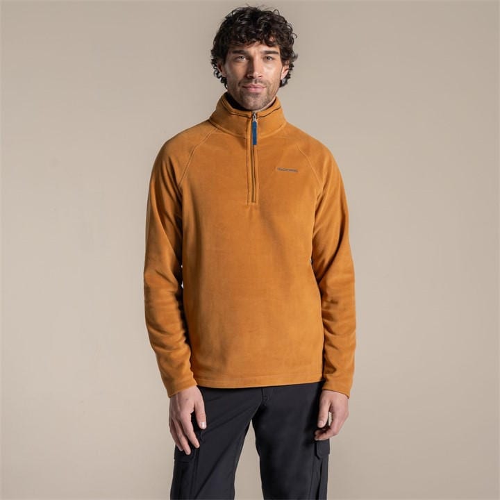 Craghoppers Men's Deep Henna Nt Corey Quick-Drying Half Zip Fleece in Size 2XL, Sports Direct