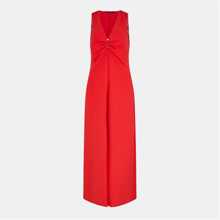 French Connection Women's Red Arelette Jumpsuit in Size 14, Sports Direct