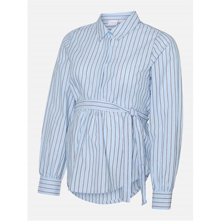 Mamalicious Women's White Mama Long-Sleeve Patterned Shirt in Size 16, Sports Direct