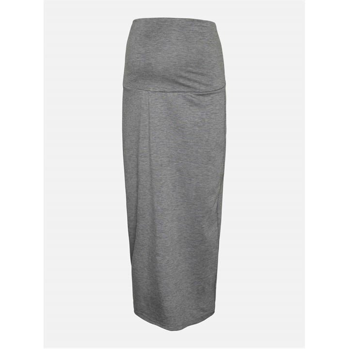 Mamalicious Women's Grey Mama Midi Skirt in Size 8, Sports Direct