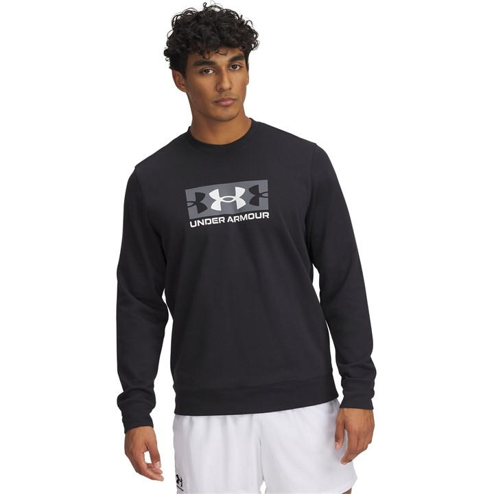 Under Armour Men' Black Rival Terry 1/4 Zip Fleece in Size S, Sports Direct